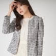 クードシャンス(COUP DE CHANCE)の【日本製】ファンシーツィードジャケット ブラック(419)