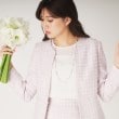 クードシャンス(COUP DE CHANCE)の【日本製】ファンシーツィードジャケット ピンク(472)