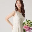 クードシャンス(COUP DE CHANCE)の【洗える／日本製／麻混素材】フィットアンドフレアワンピース1