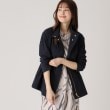 クードシャンス(COUP DE CHANCE)の【洗える／裏地無し／スタンド衿】軽い着心地と着回し◎！ロングシーズン着られるブルゾン ネイビー(094)