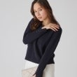 クードシャンス(COUP DE CHANCE)の【洗える／日本製】畦編みニットトップス ネイビー(094)