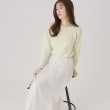 クードシャンス(COUP DE CHANCE)の【洗える／日本製／ウエストゴム／シャイニー素材】着回し◎華やぐランダムプリーツスカート ホワイト(001)