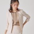 クードシャンス(COUP DE CHANCE)の【手洗い可／日本製／スーツ可】麻調合繊ノーカラージャケット14