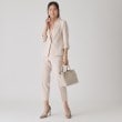クードシャンス(COUP DE CHANCE)の【手洗い可／日本製／スーツ可】麻調合繊テーパードパンツ15