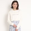 クードシャンス(COUP DE CHANCE)の【WORLD for the World】メッセージプリント長袖Tシャツ12