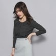 クードシャンス(COUP DE CHANCE)の【洗える／日本製／ラメ入り】上品ラウンドネックプルオーバー4