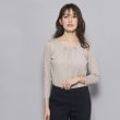 クードシャンス(COUP DE CHANCE)の【洗える／日本製／ラメ入り】上品ラウンドネックプルオーバー モカブラウン(042)