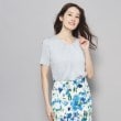 クードシャンス(COUP DE CHANCE)の【洗える／日本製／ラメ入り】上品ラウンドネックプルオーバー ブルー(092)