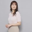 クードシャンス(COUP DE CHANCE)の【洗える／日本製／ハートネック】5分袖ラメ入りニットトップス5