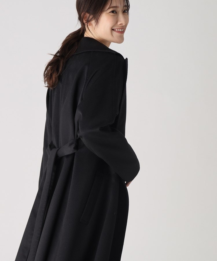 カシミヤ100%/日本製】大人のリラックス感あるガウンコート カシミヤ100%/日本製】大人のリラックス感あるガウンコート