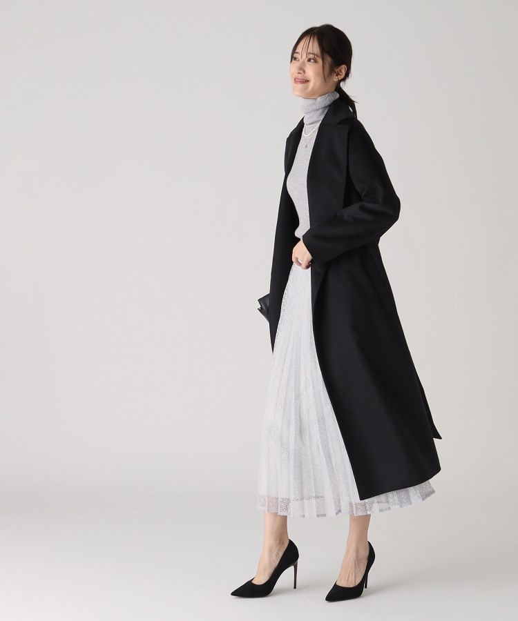 カシミヤ100%/日本製】大人のリラックス感あるガウンコート カシミヤ100%/日本製】大人のリラックス感あるガウンコート