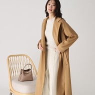 カシミヤ100%/日本製】大人のリラックス感あるガウンコート カシミヤ100%/日本製】大人のリラックス感あるガウンコート
