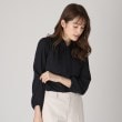 クードシャンス(COUP DE CHANCE)の【洗える／日本製】女性らしい細ボウタイブラウス5