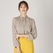 クードシャンス(COUP DE CHANCE)の【洗える／日本製】女性らしい細ボウタイブラウス13