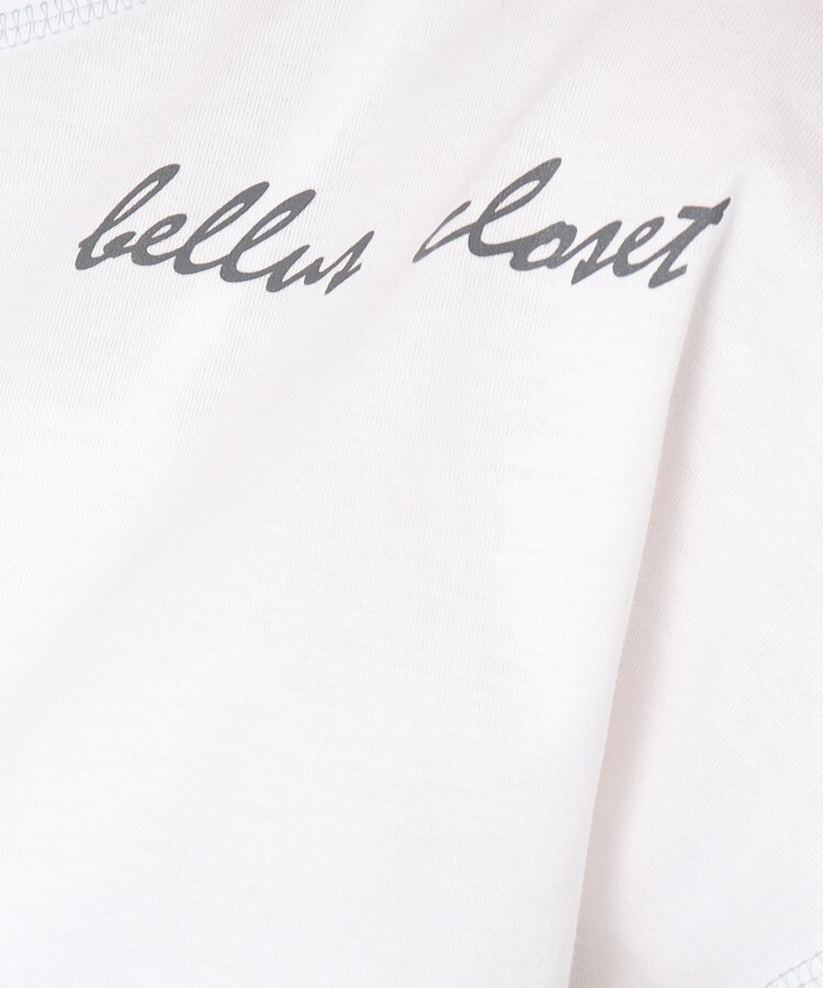 ベルスクローゼット(bellus closet)の【洗える】ロゴ入りフレンチスリーブTシャツ24
