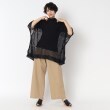 ベルスクローゼット(bellus closet)の【洗える】メッシュ風チュニックニット11