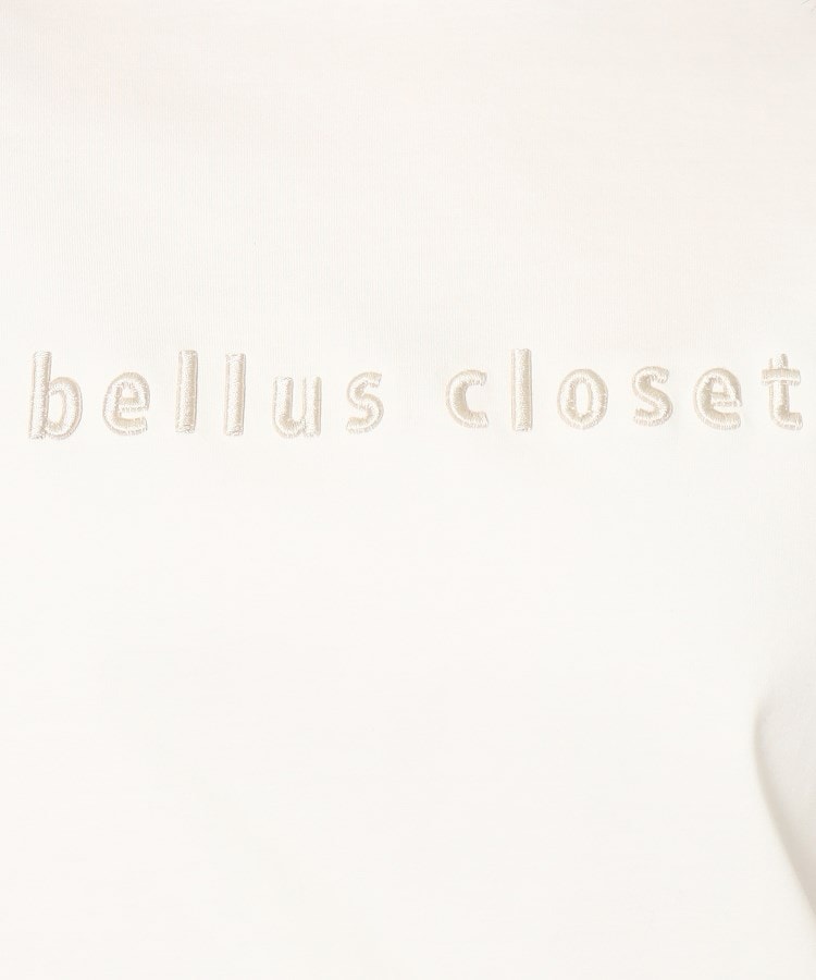 ベルスクローゼット(bellus closet)の【洗える】フレンチスリーブロゴTシャツ7