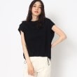 ベルスクローゼット(bellus closet)の【洗える】ドロストフレンチスリーブTシャツ ブラック(019)