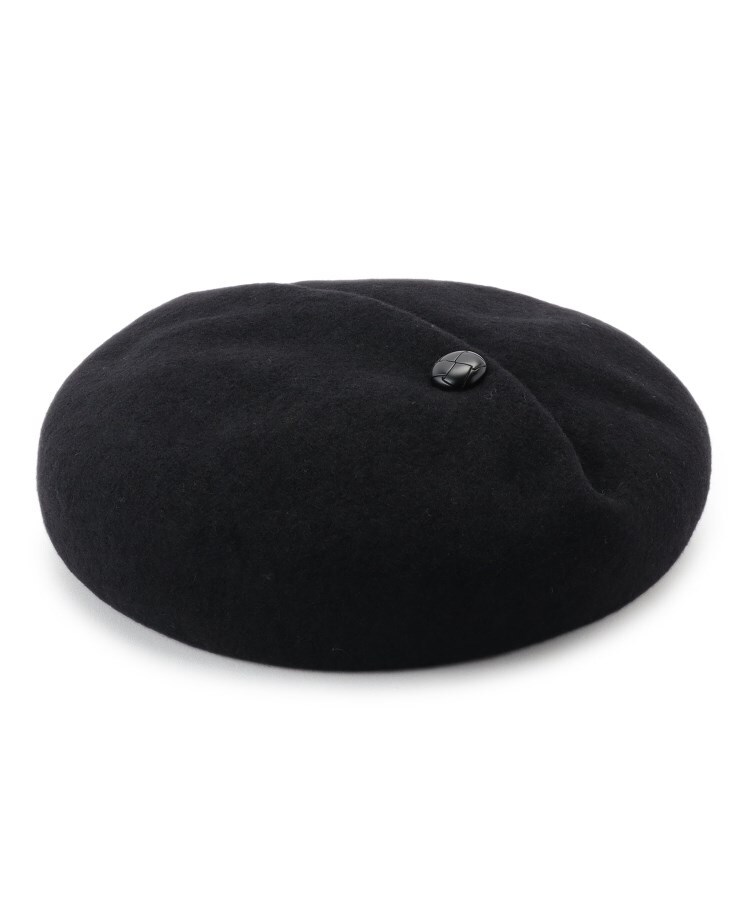 レイドローク(Reidroc)のタック＆ボタンデザインベレー帽 ブラック(019)