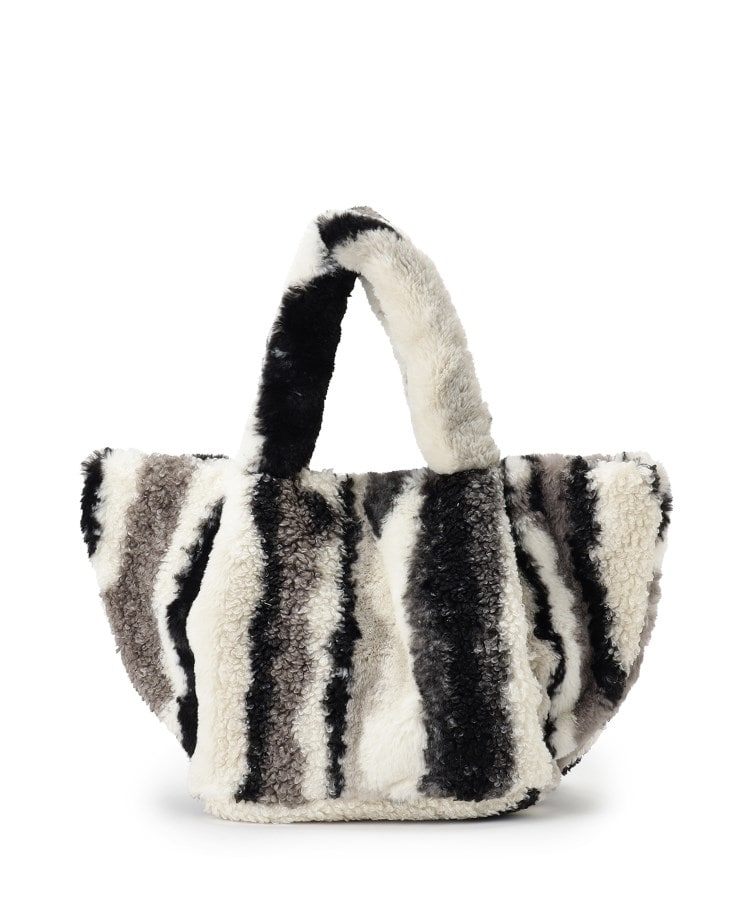 レイドローク(Reidroc)のふわふわボアトートBAG ブラック(519)