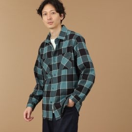 フォーティーカラッツアンドゴーニーゴ(40CARATS&525)の【Sサイズ～】シャギーチェックシャツ