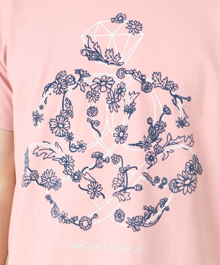 フォーティーカラッツアンドゴーニーゴ(40CARATS&525)のフラワーアンドマーク 半袖Tシャツ13