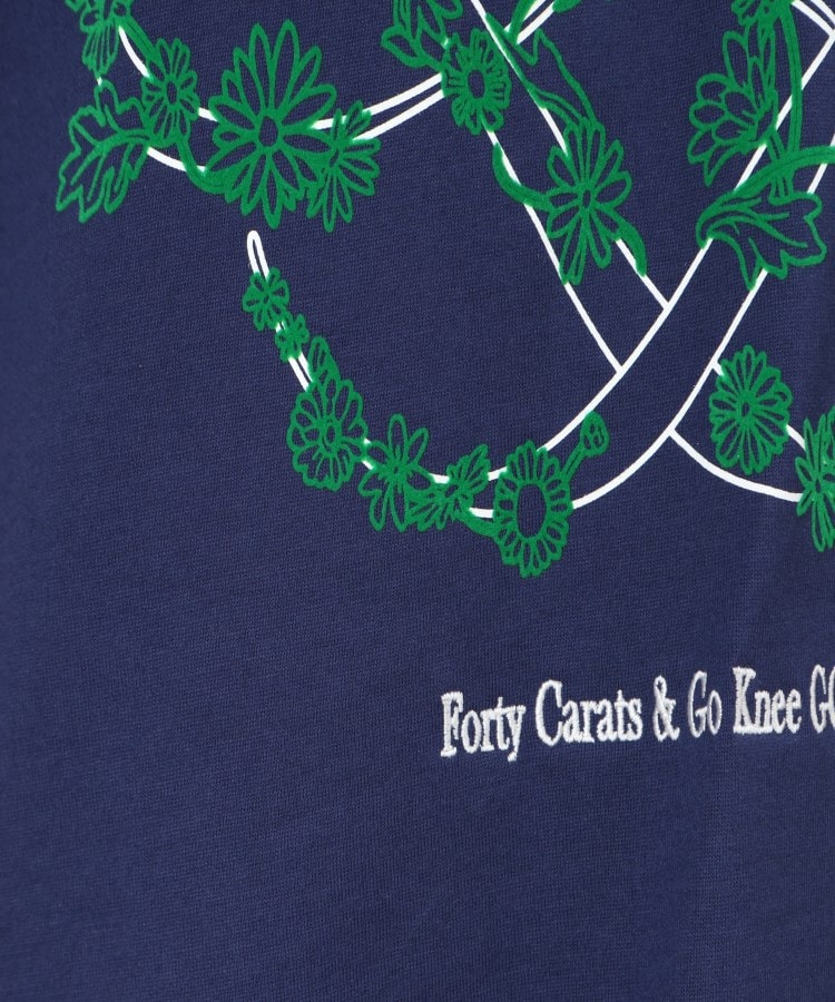 フォーティーカラッツアンドゴーニーゴ(40CARATS&525)のフラワーアンドマーク 半袖Tシャツ17