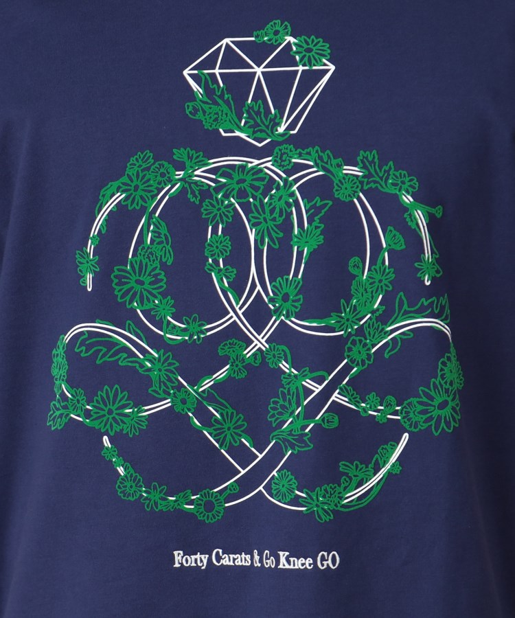 フォーティーカラッツアンドゴーニーゴ(40CARATS&525)のフラワーアンドマーク 半袖Tシャツ18