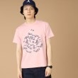 フォーティーカラッツアンドゴーニーゴ(40CARATS&525)のフラワーアンドマーク 半袖Tシャツ ピンク(072)