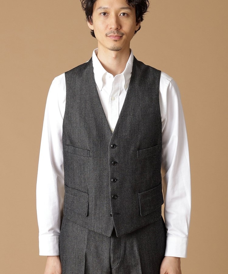 3ピース対応/Made in JAPAN】525DENIM べスト(ベスト 3ピース対応/Made in JAPAN】525DENIM べスト(ベスト