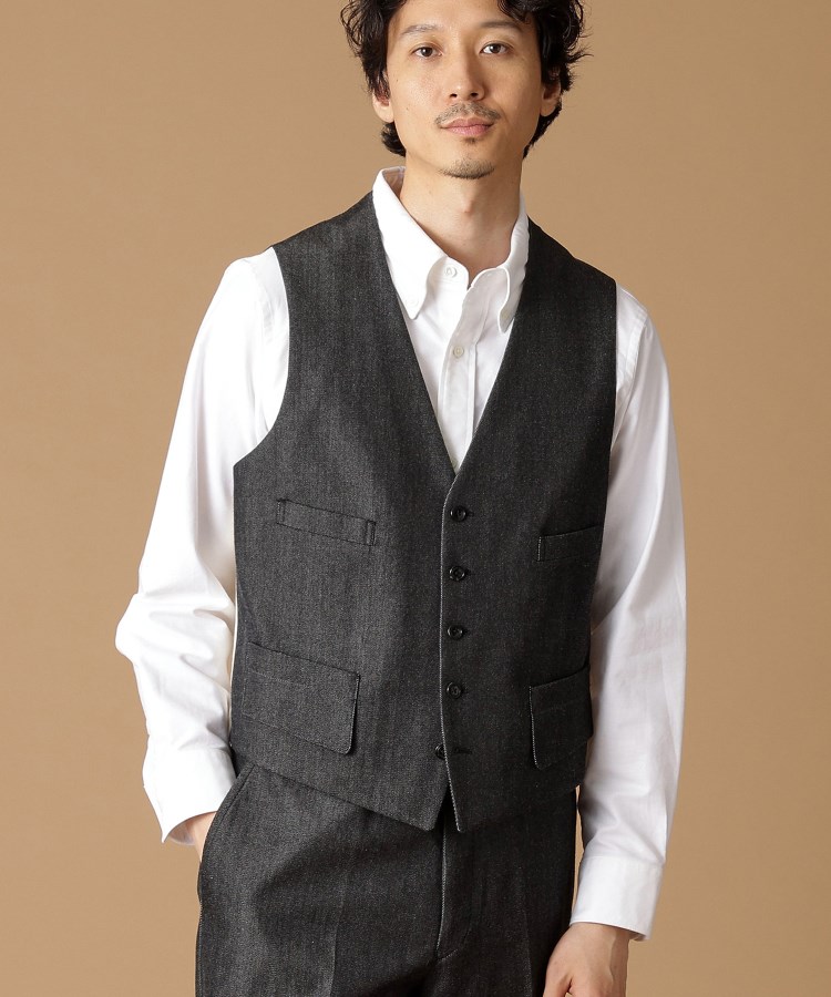 3ピース対応/Made in JAPAN】525DENIM べスト(ベスト 3ピース対応/Made in JAPAN】525DENIM べスト(ベスト