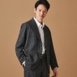 フォーティーカラッツアンドゴーニーゴ(40CARATS&525)のウール混ヘリンボン ジャケット チャコールグレー(014)