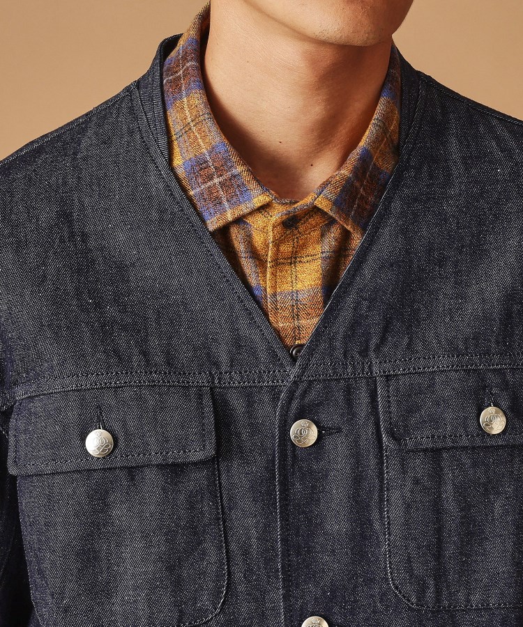 フォーティーカラッツアンドゴーニーゴ(40CARATS&525)の525DENIMノーカラー カバーオール9