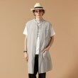 フォーティーカラッツアンドゴーニーゴ(40CARATS&525)の【Made in JAPAN】ノースリーブ ロングシャツ グレー(012)