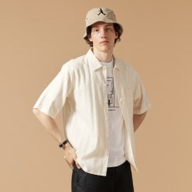 フォーティーカラッツアンドゴーニーゴ(40CARATS&525)の【Made in JAPAN】カラミクロス 半袖シャツ