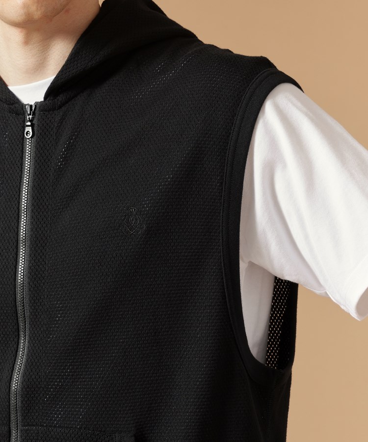 フォーティーカラッツアンドゴーニーゴ(40CARATS&525)の【Made in JAPAN】コットンメッシュノースリーブZIPパーカー10