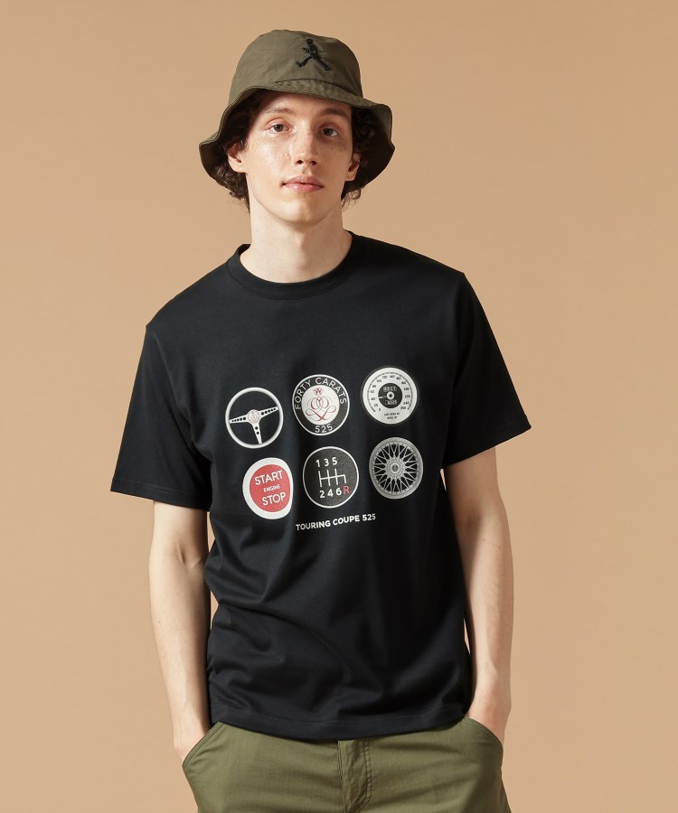 フォーティーカラッツアンドゴーニーゴ(40CARATS&525)の【Made in JAPAN】TOURING COUPE 525 Tシャツ ブラック(019)
