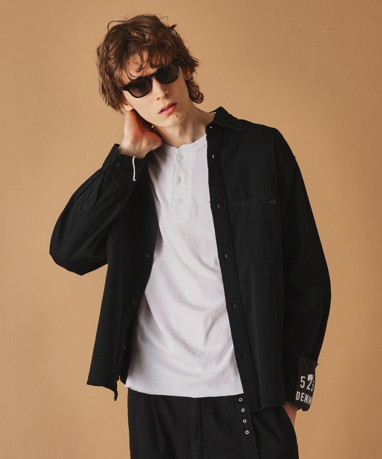 フォーティーカラッツアンドゴーニーゴ(40CARATS&525)の525DENIM シャツ2