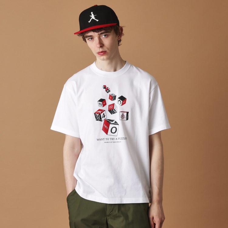 フォーティーカラッツアンドゴーニーゴ(40CARATS&525)の【Sサイズ～】キューブグラフィック半袖Tシャツ Ｔシャツ