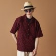 フォーティーカラッツアンドゴーニーゴ(40CARATS&525)の数字エンブロイダリー半袖シャツ ネイビー(194)