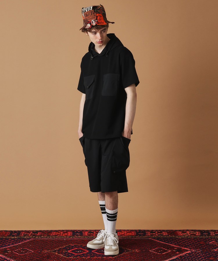 フォーティーカラッツアンドゴーニーゴ(40CARATS&525)のフード付き半袖Tシャツ15