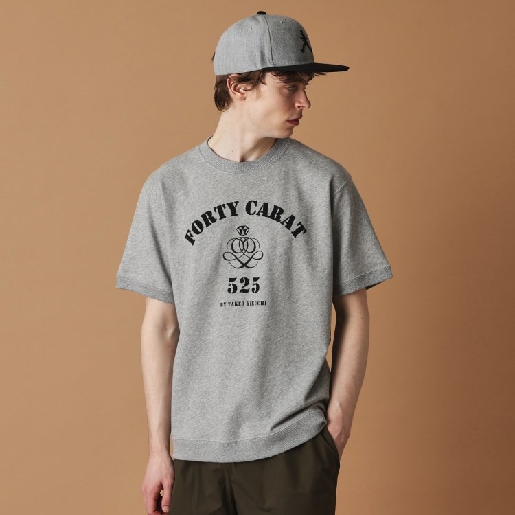フォーティーカラッツアンドゴーニーゴ(40CARATS&525)のFORTY CARAT裏毛半袖Tシャツ カットソー