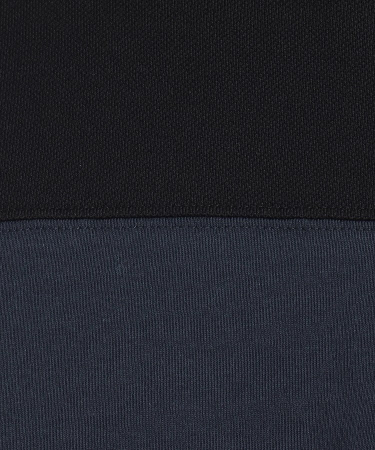 ベースコントロール(BASE CONTROL)の異素材バイカラーデザイン コットン半袖Tシャツ9