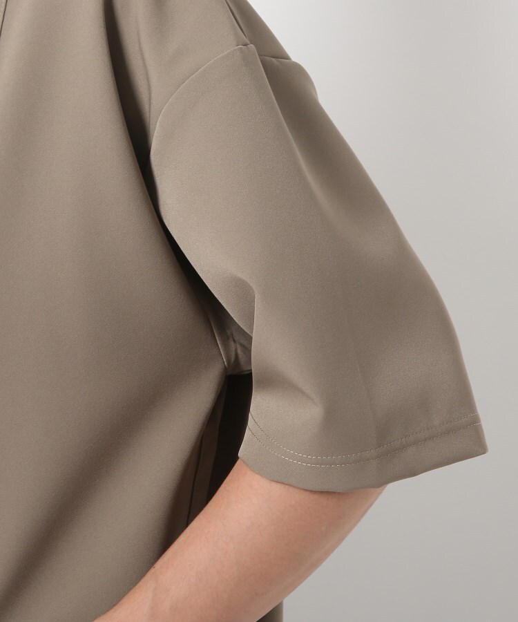 ベースコントロール(BASE CONTROL)のビッグシルエット 切替デザイン ポンチ半袖Tシャツ5