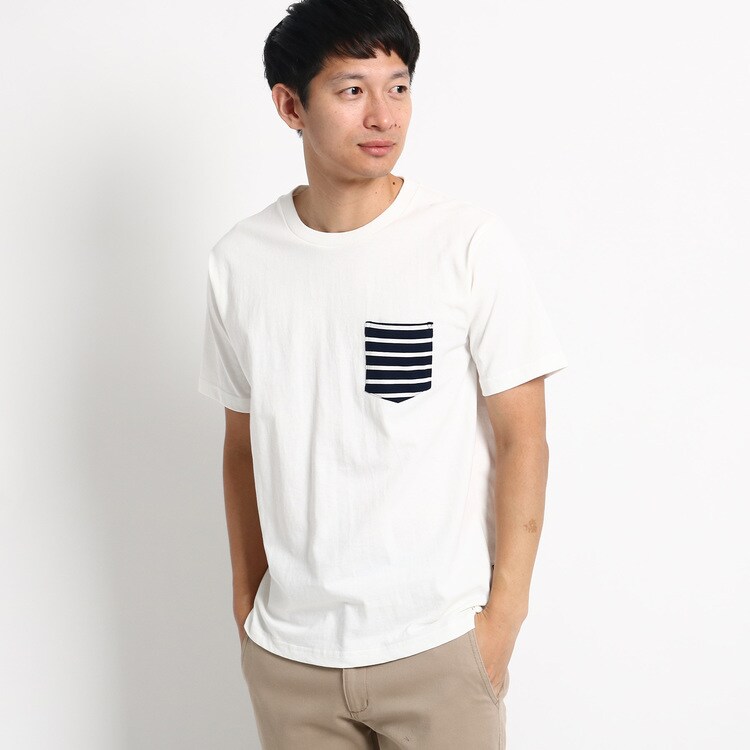 Web限定 ポケット ボーダー 半袖tシャツ ｔシャツ Base Control ベース ステーション ワールド オンラインストア World Online Store