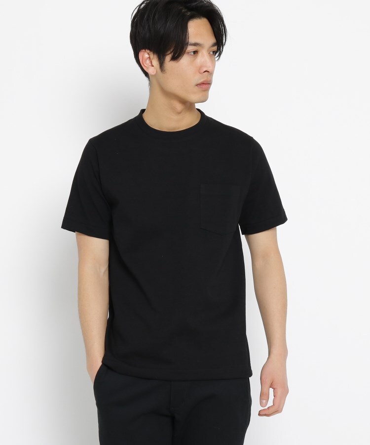 ベースコントロール(BASE CONTROL)の【WEB限定】MADE IN JAPAN /褪せない黒Tシャツ1