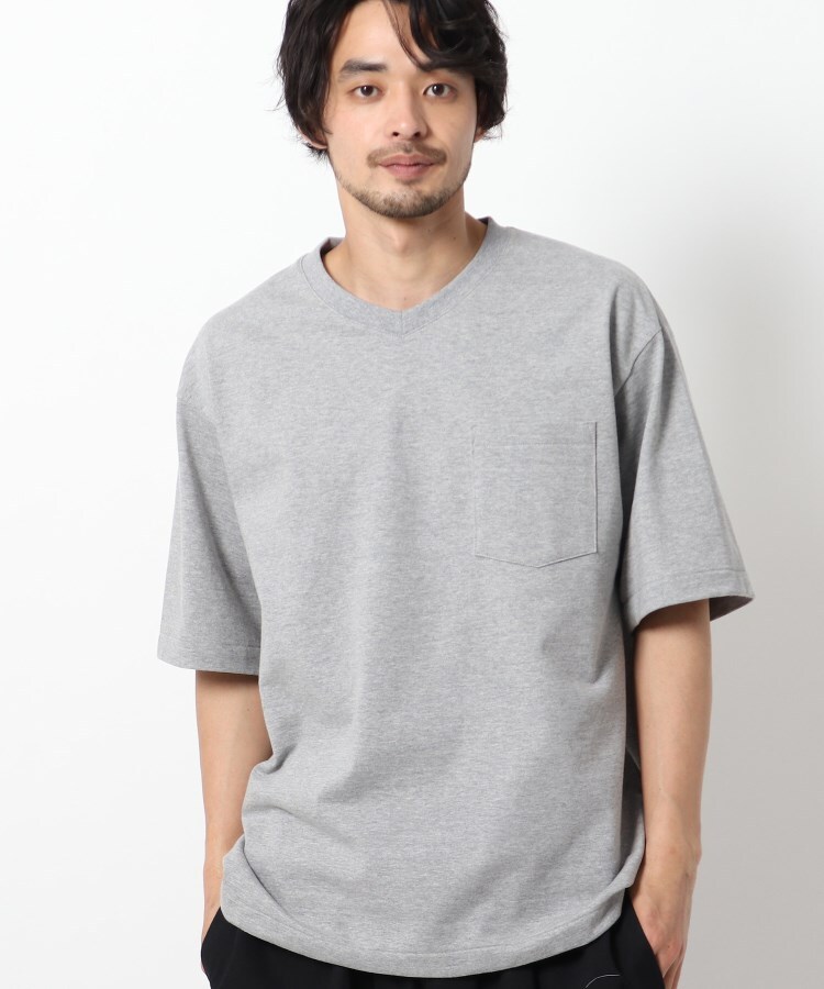 ベースコントロール(BASE CONTROL)の日本製 JAPAN MADE 体温調整加工 コットン半袖Tシャツ グレー(112)