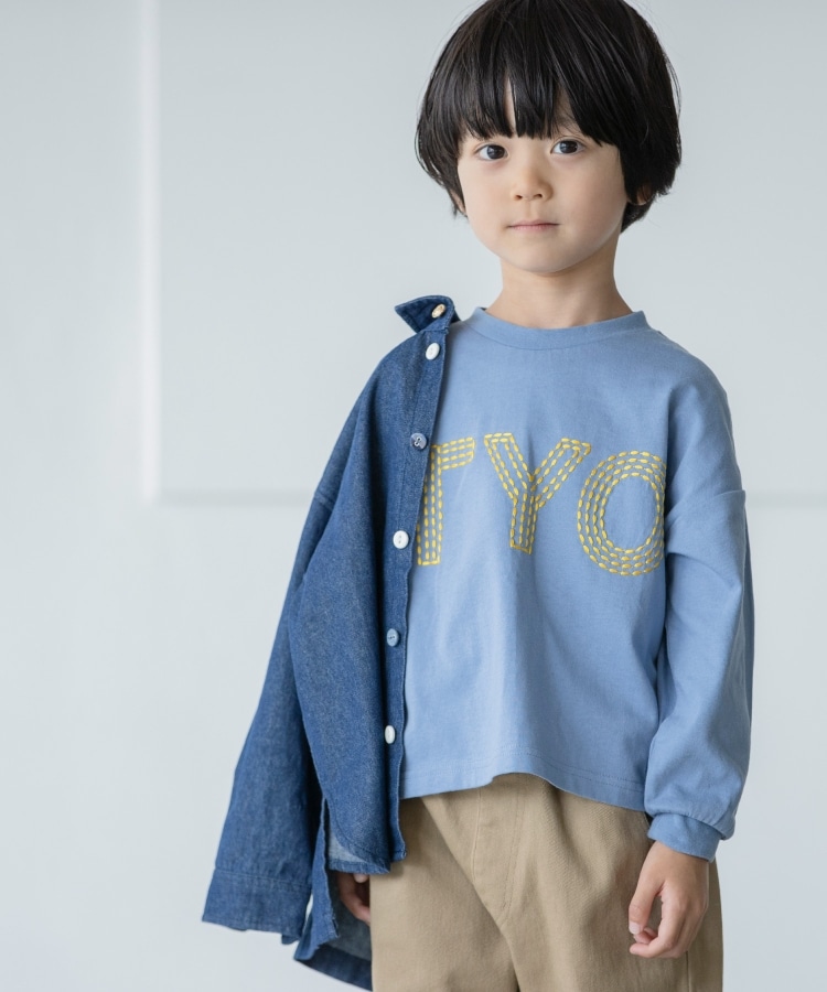 110-150/コットン100％】刺繍ロゴTシャツ（Ｔシャツ） THE SHOP TK(Kids)（ザショップティーケー）| ワールド  オンラインストア WORLD ONLINE STORE