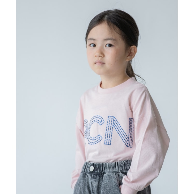 ザ ショップ ティーケー（キッズ）(THE SHOP TK(Kids))の◆【110-150/コットン100％】刺繍ロゴTシャツ Ｔシャツ