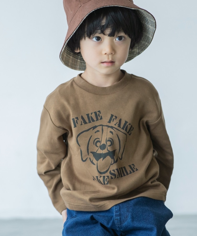 ＜WORLD＞ THE SHOP TK(Kids)(ザ ショップ ティーケー（キッズ）) 【110-150/気持ちの良い肌触り】イラストプリントTシャツ